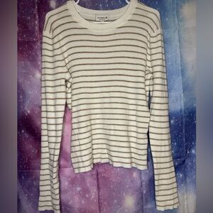 Studio B by Bobeau striped long sleeve shirt 🛍